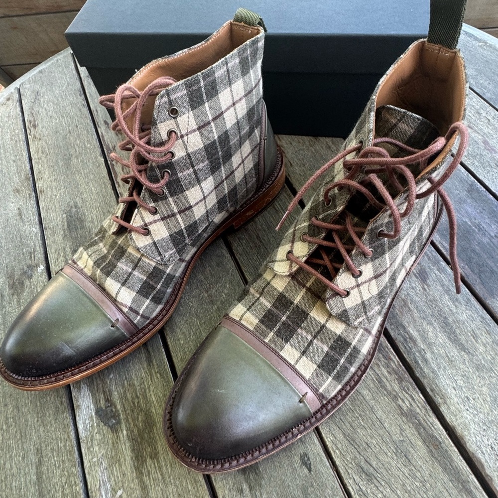 Men's Taft Boot Size 11 in their Green Plaid style Jack Boot
